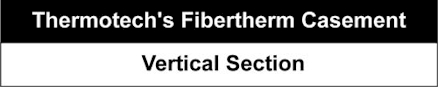 Title: Thermotech's Fibertherm Casement, Vertical Section